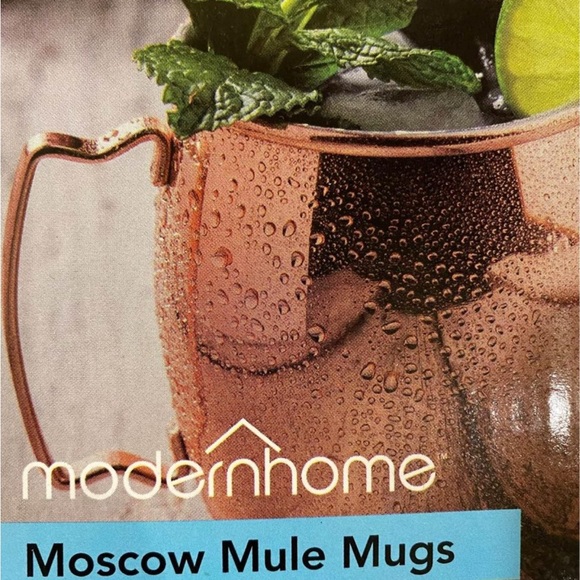 New in Box Set of Two Moscow Mule Stainless Steel Mugs - Picture 2 of 4